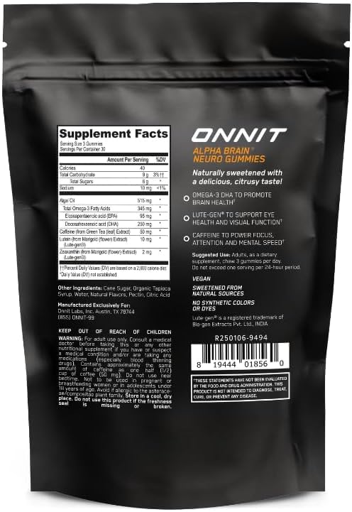 ONNIT primer plano de la textura gomosa destacando consistencia y calidad