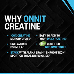ONNIT etiqueta con lista de ingredientes y certificaciones visibles