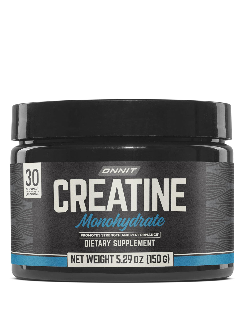 ONNIT envase frontal del creatine monohydrate, clara presentación y confianza