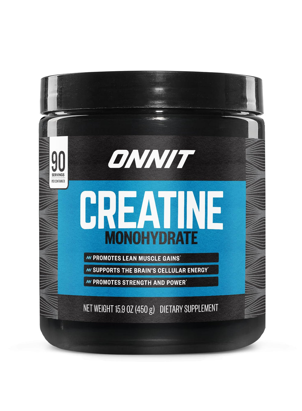 ONNIT bote frontal que muestra formato de 90 servicios y ahorro