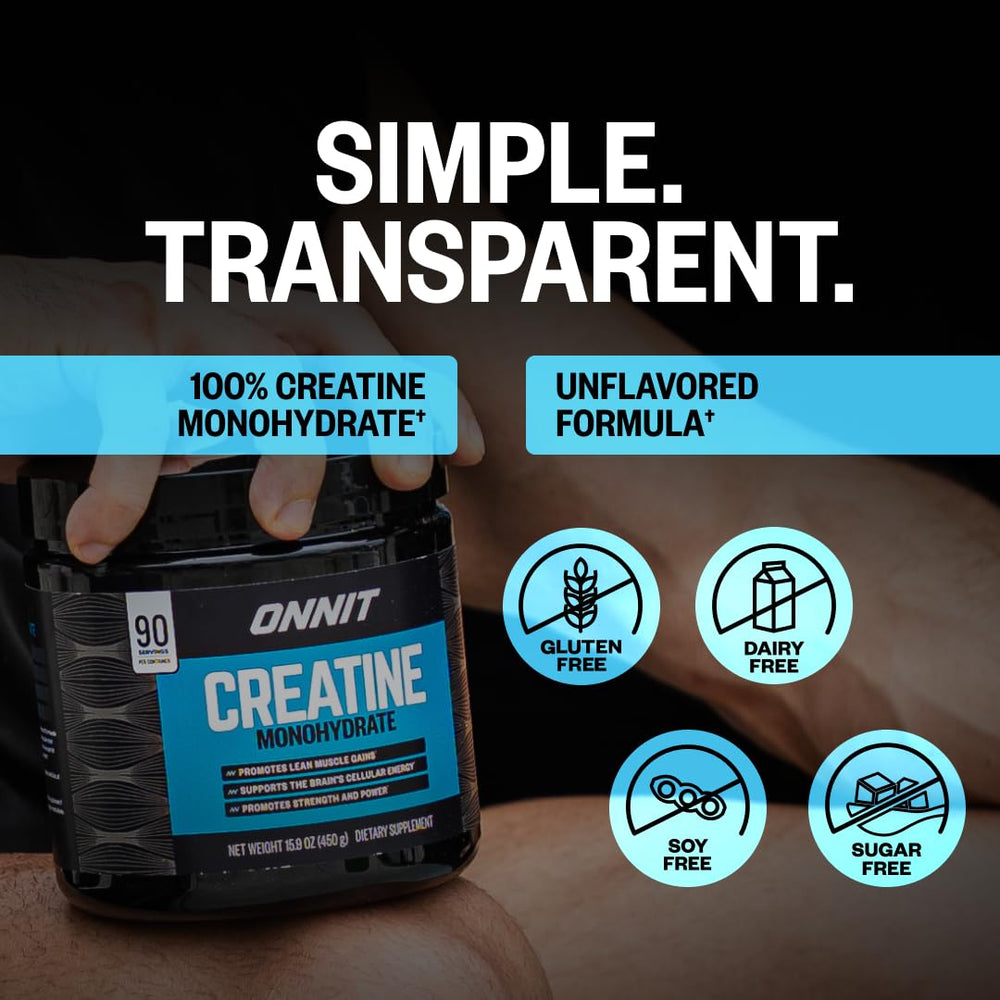 ONNIT bote junto a mano para comparar tamaño y portabilidad