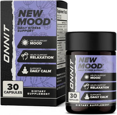 ONNIT New MOOD frente del producto mostrando envase y beneficios