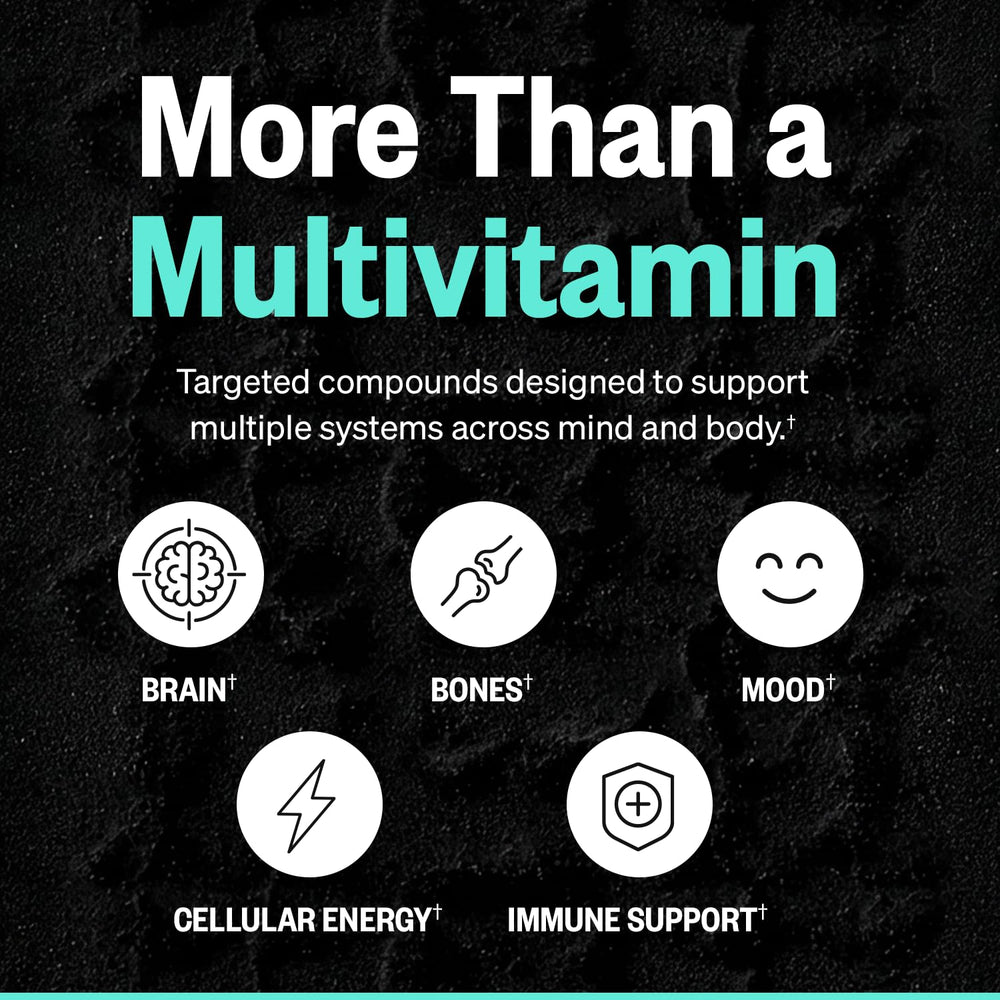 ONNIT Total Human Night Pack sobre mesita en la noche, fomenta relajación y recuperación