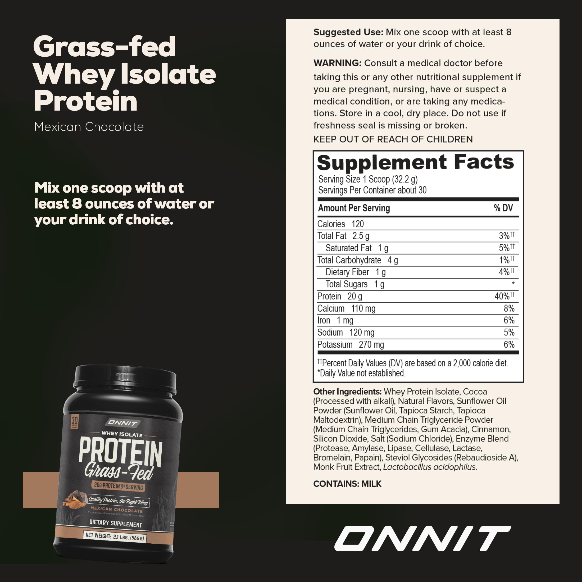 ONNIT tarro en mano mostrando escala y tamaño portátil práctico
