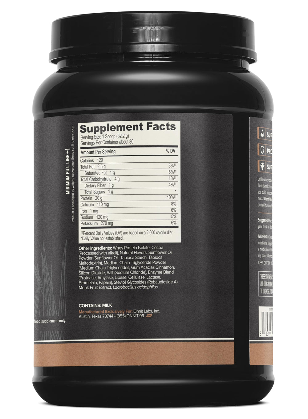 ONNIT batido servido en vaso tras entrenamiento para recuperación rápida
