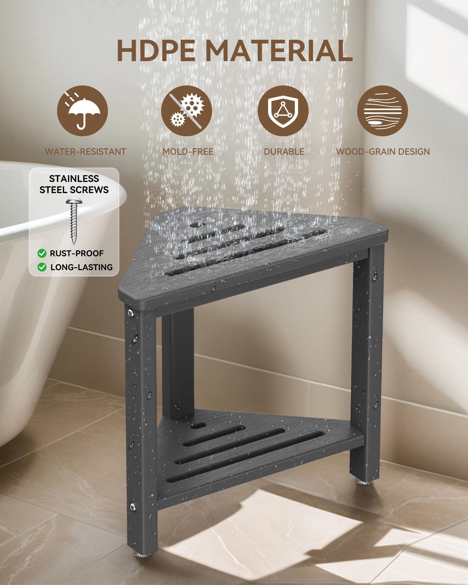 ONSGLM uso apoyando el pie para afeitar, ergonomía segura y cómoda