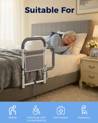 ONTHEWEI comparación de tamaño que muestra ajuste a la cama