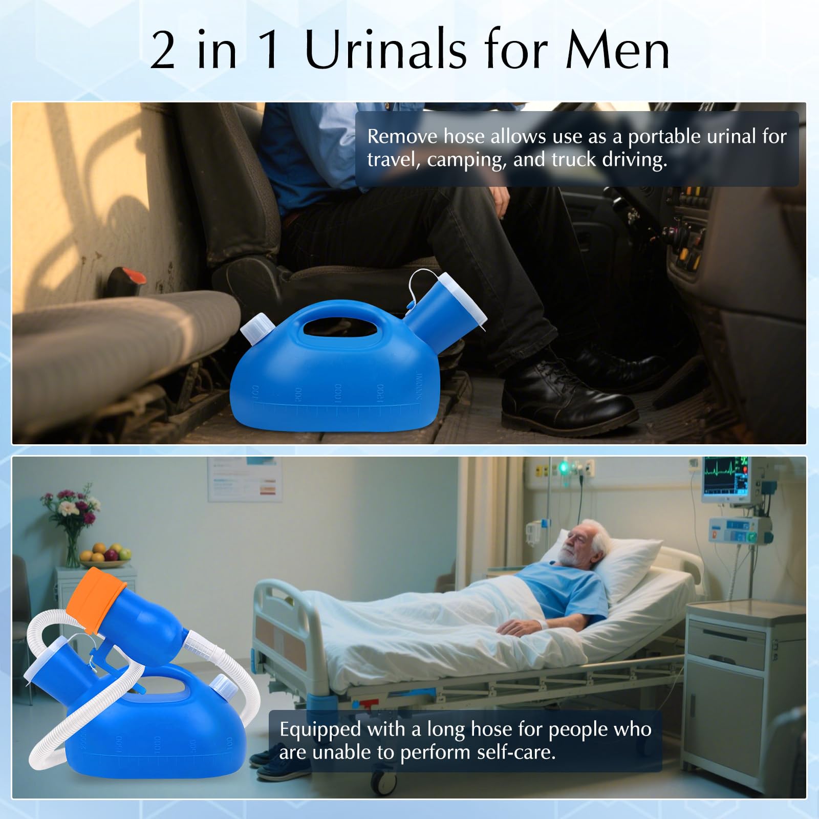 OOCOME orinal colocado bajo una silla de ruedas para recolección discreta