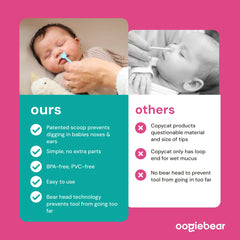 oogiebear comparación de tamaño junto a dedo adulto para referencia clara