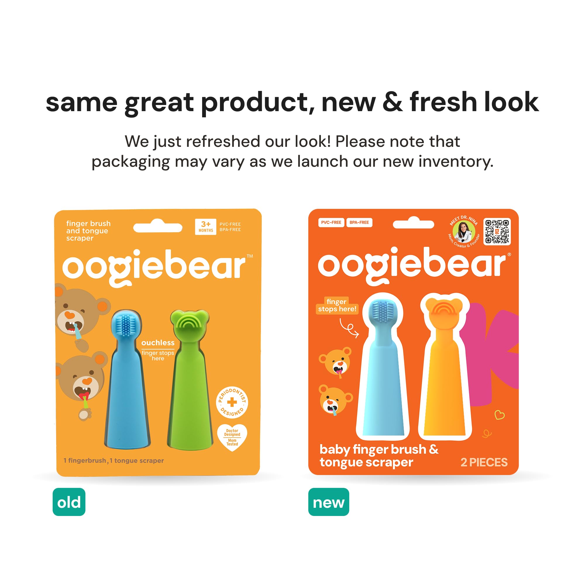 oogiebear primer plano de cerdas suaves que protegen encías delicadas