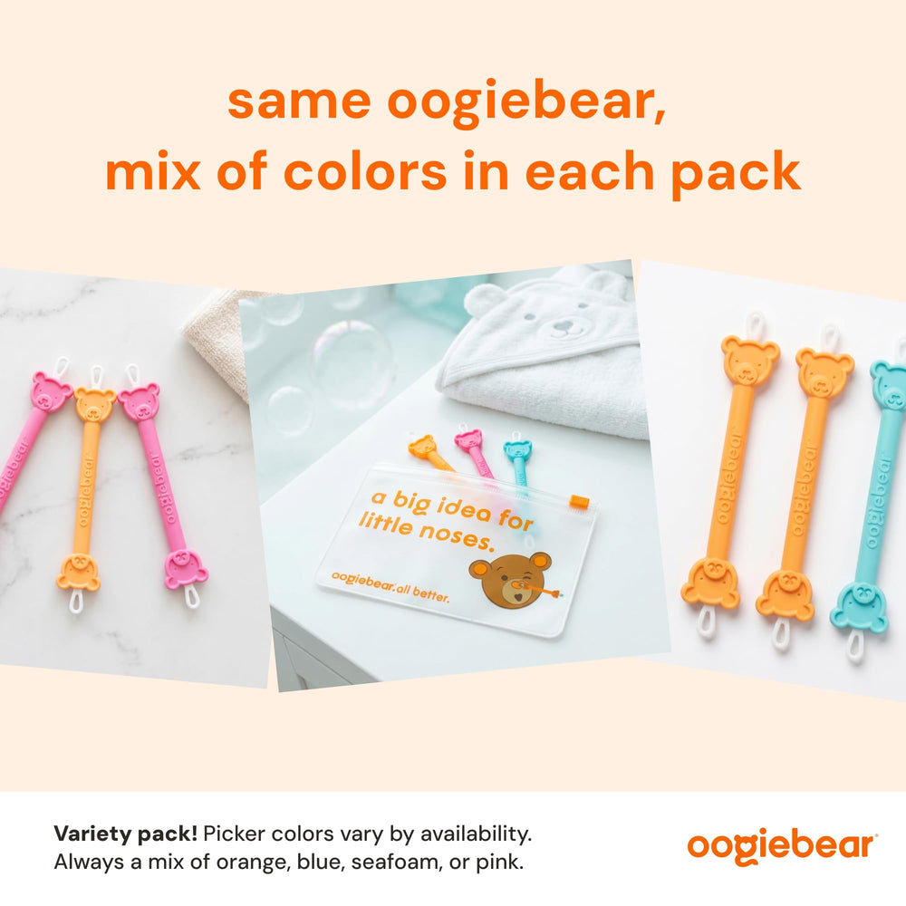 oogiebear primer plano de lazo para eliminar mucosidad pegajosa sin esparcir