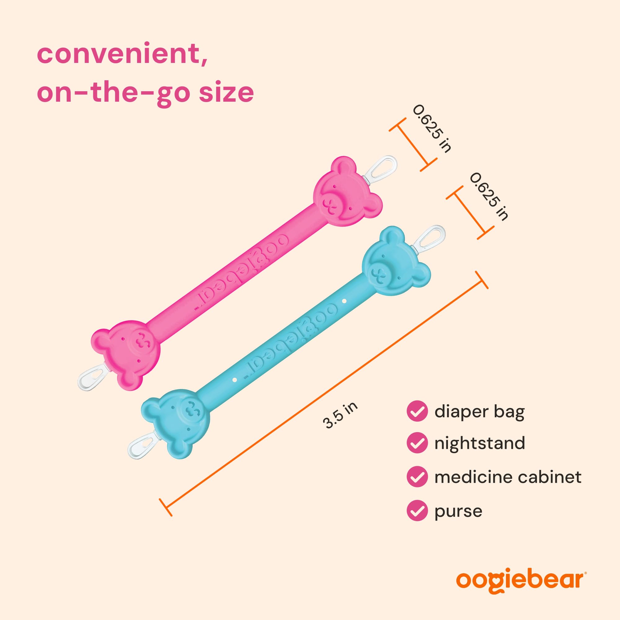 oogiebear estuche higiénico portátil para transporte cómodo