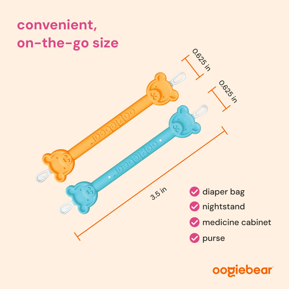 oogiebear estuche de viaje abierto protege piezas higiénico