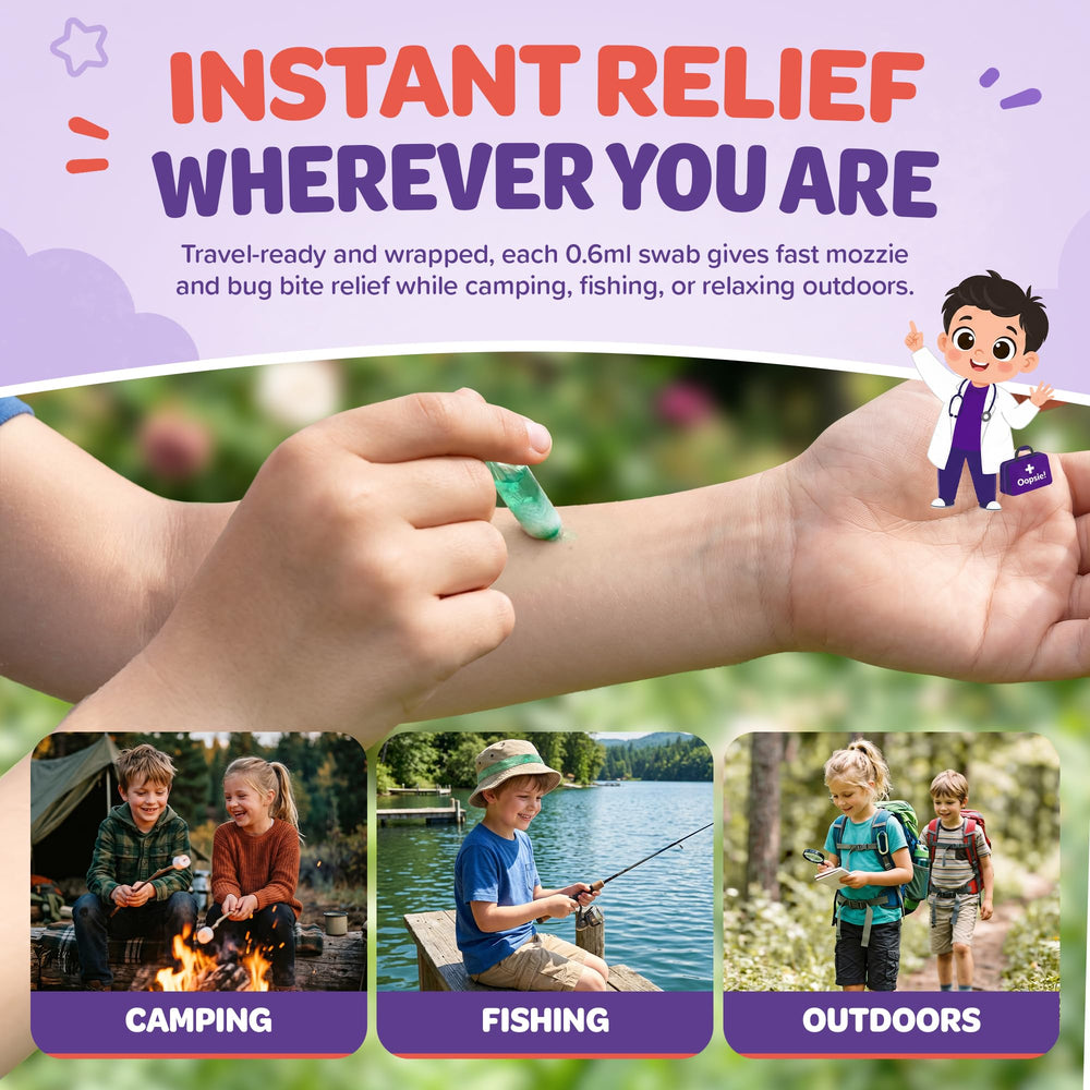 oopsie detalle del hisopo con solución visible para aplicación precisa
