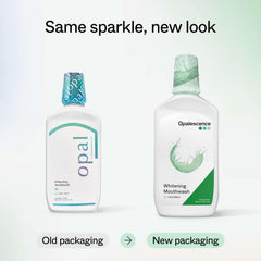 Opalescence etiqueta con ingredientes, lectura clara y confianza en fórmula