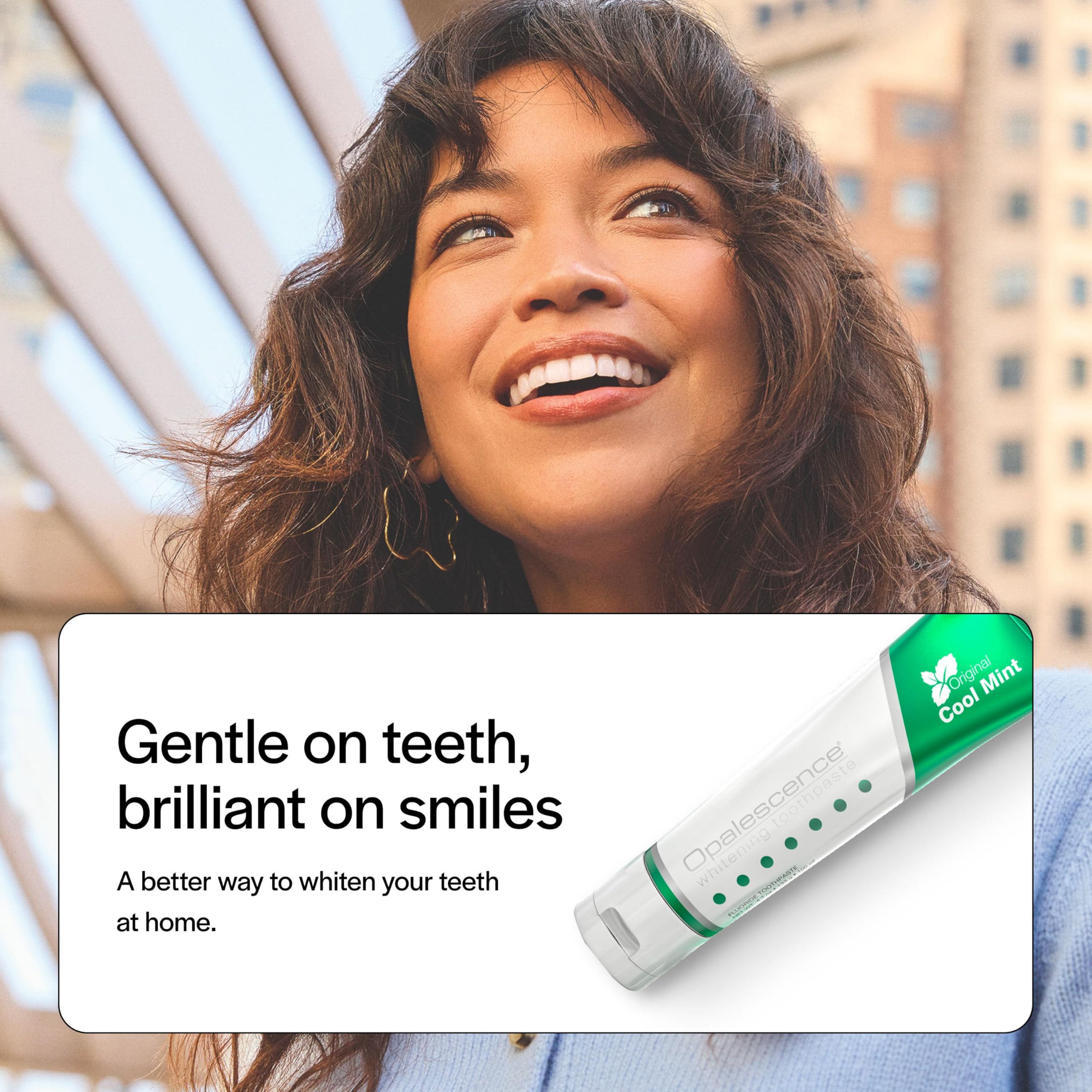 Opalescence en cepillo dental listo para cepillar y mejorar la limpieza