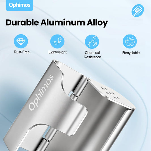 Ophimos textura mate en aluminio que ofrece mejor agarre y menos marcas
