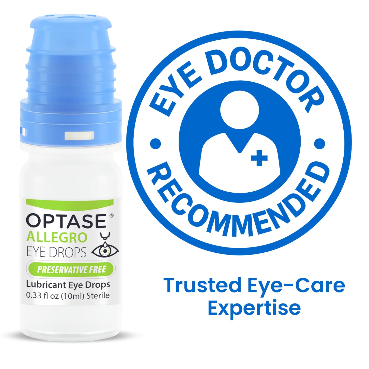 Optase Allegro cerca de lentes de contacto indicando compatibilidad y confort