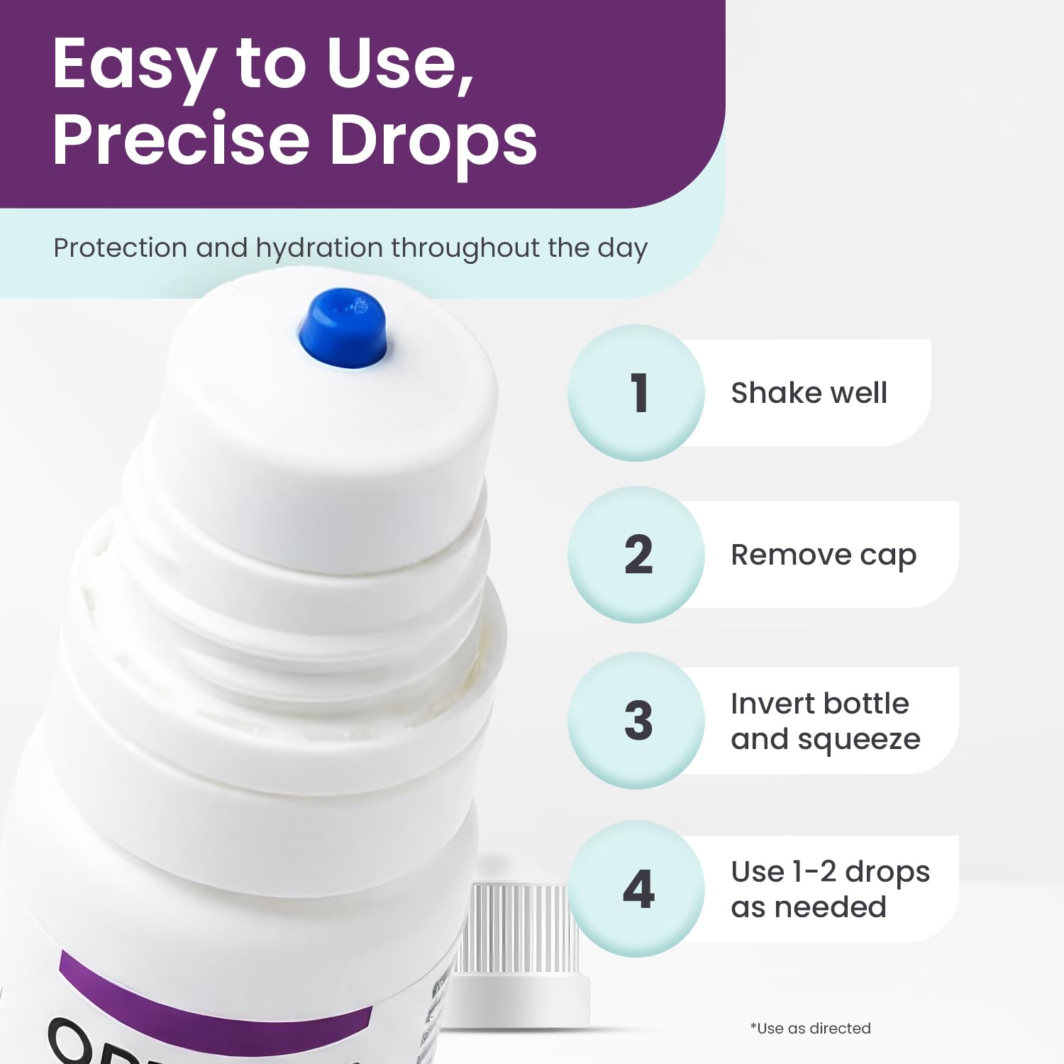 Optase etiqueta con información del producto y concentrado Step 3 Hydrate