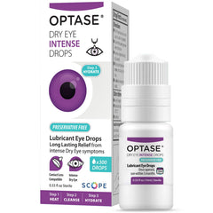 Optase vista frontal del envase mostrando diseño y tamaño, hidratación confiable