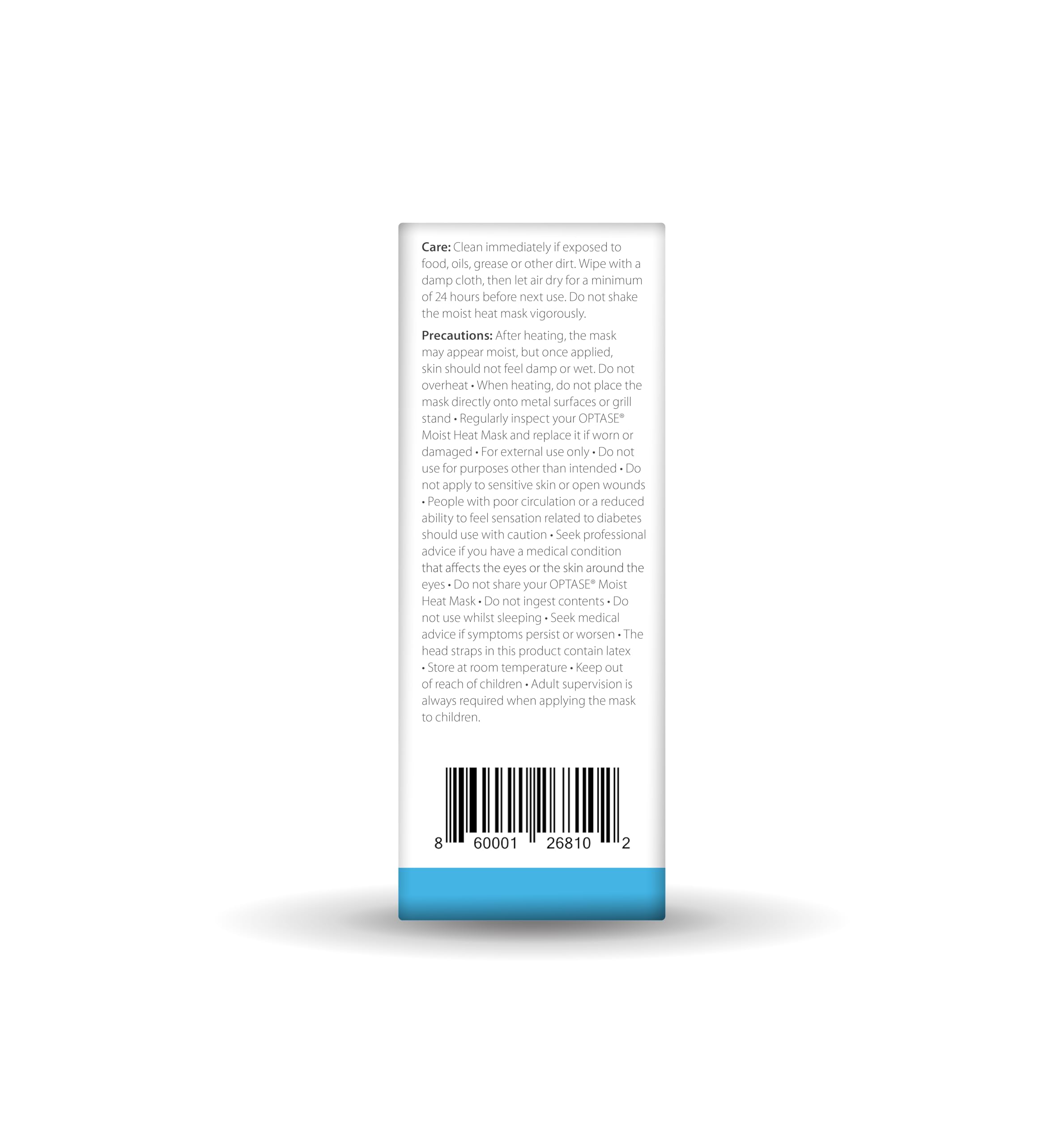 OPTASE textura de algodón suave para confort directo en párpados