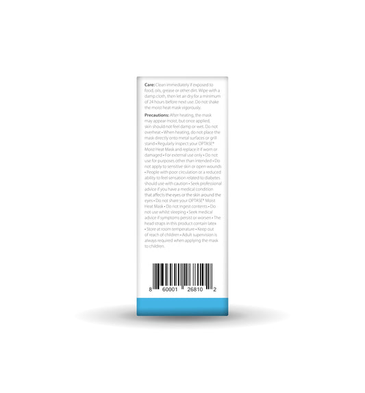 OPTASE textura de algodón suave para confort directo en párpados