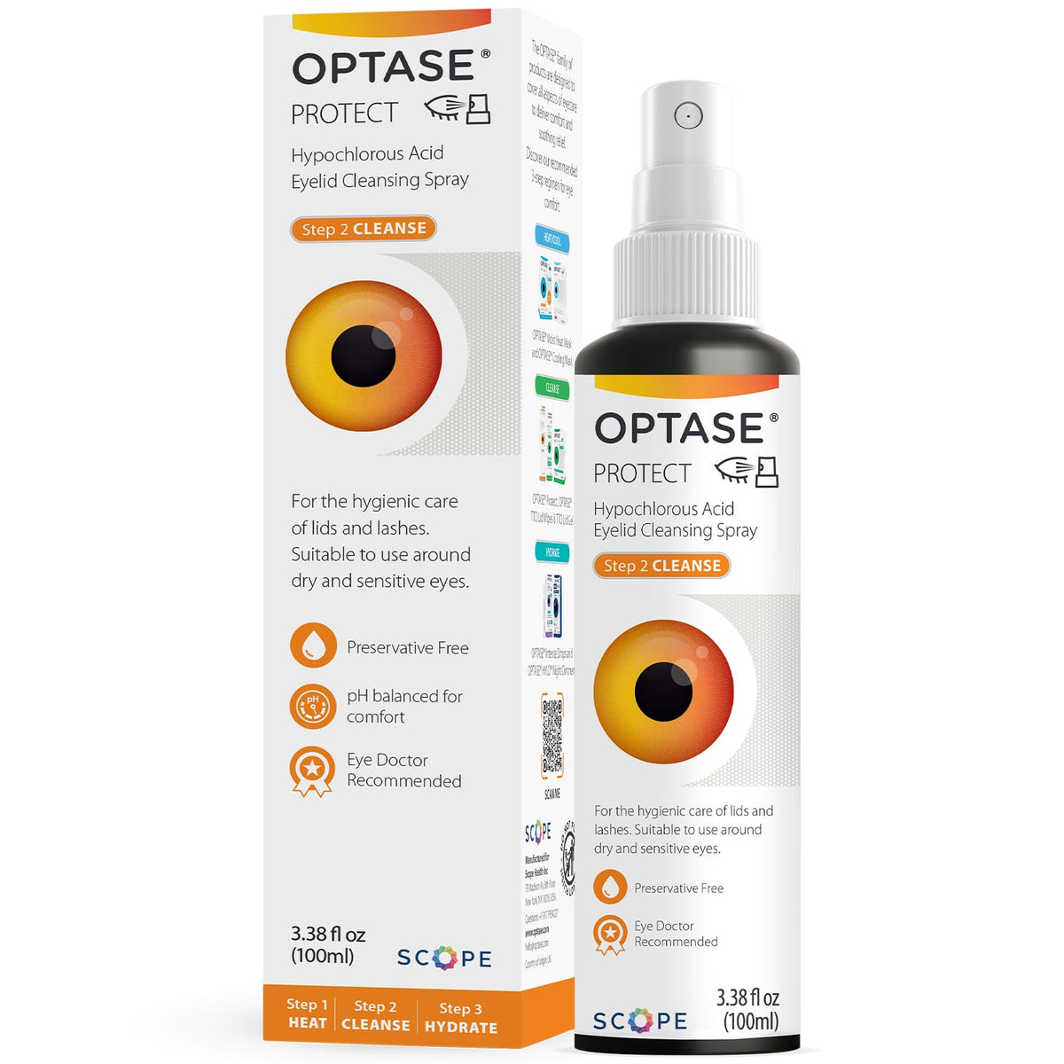 Optase Protect envase frontal 100 ml mostrando etiqueta clara y uso seguro
