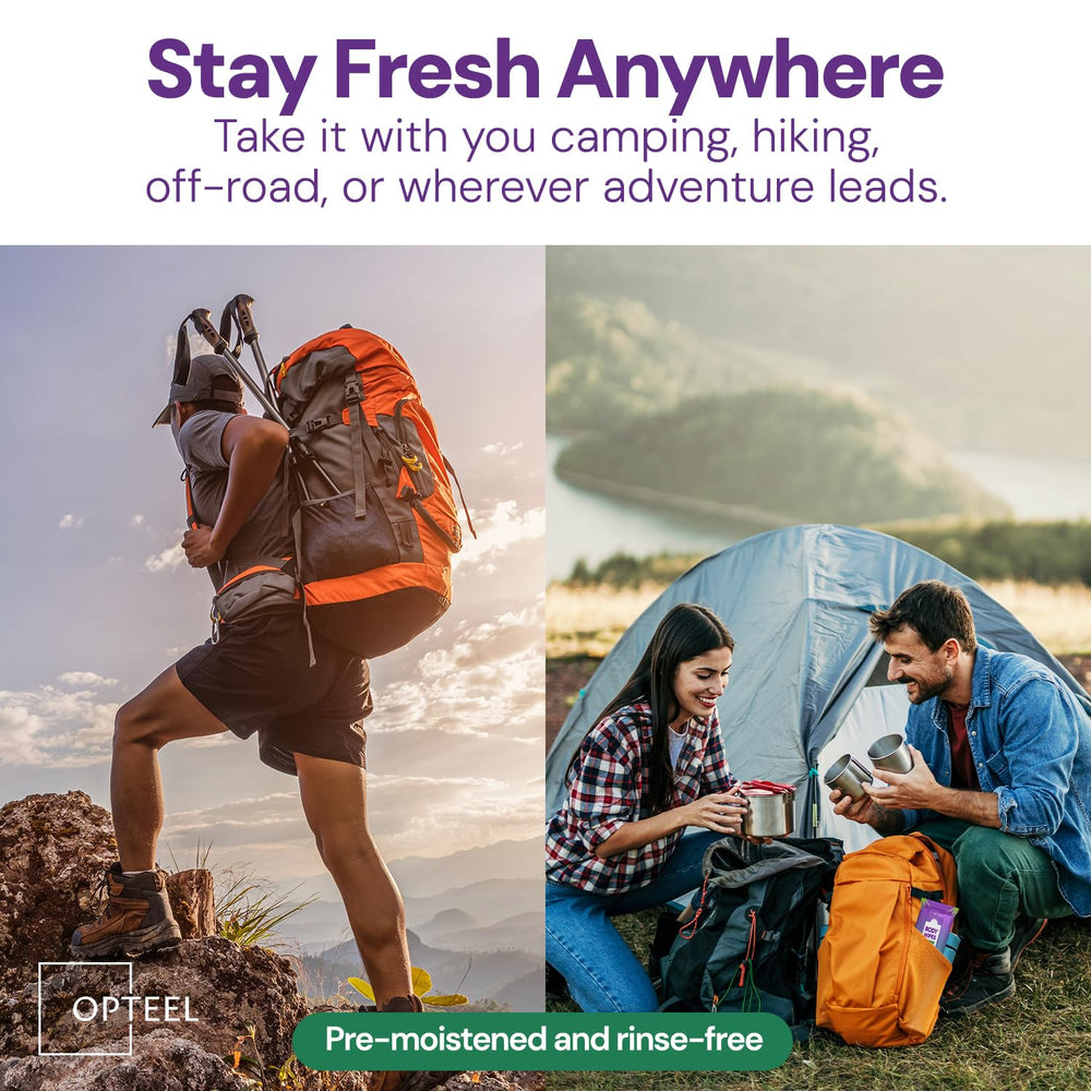 OPTEEL toallita usada tras ejercicio en gimnasio refresca sin ducha