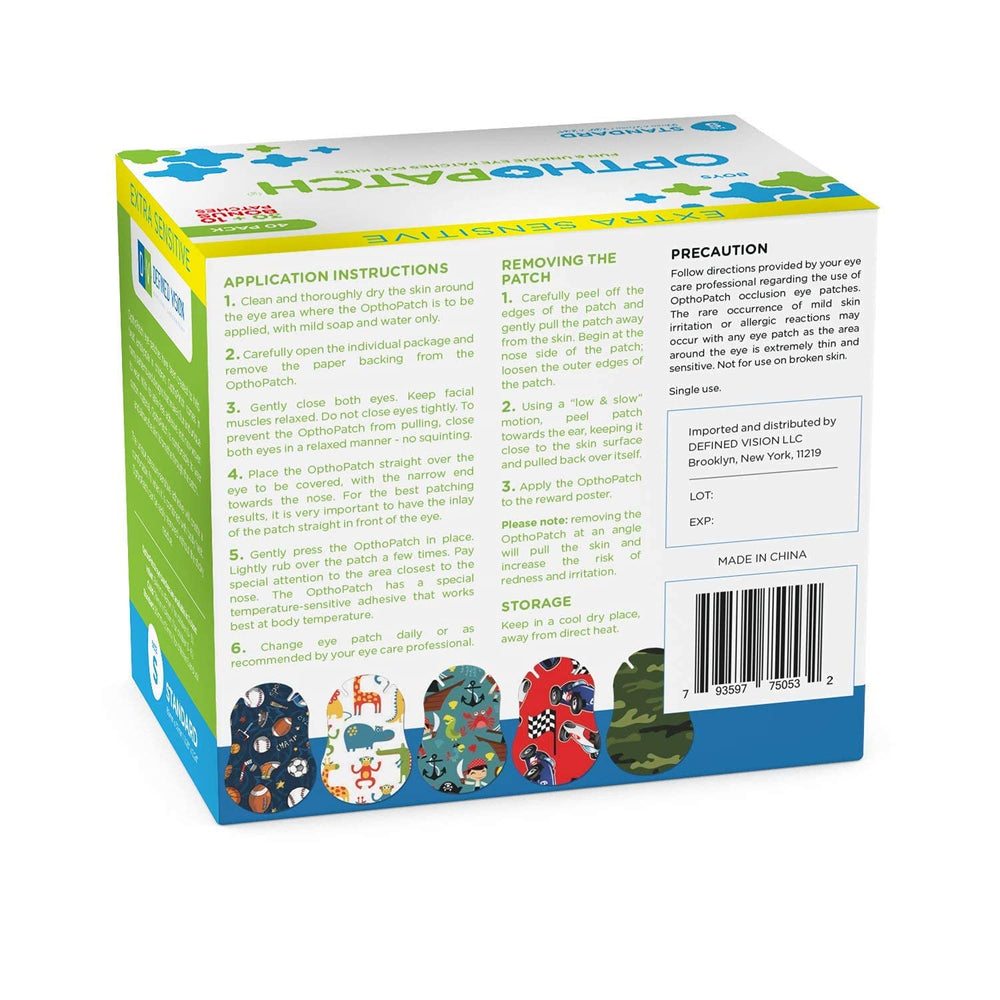 OPTHOPATCH material transpirable que reduce sudor y molestias