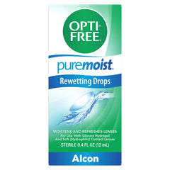 Escena de oficina con lentes y OPTI-FREE Puremoist para confort durante jornada