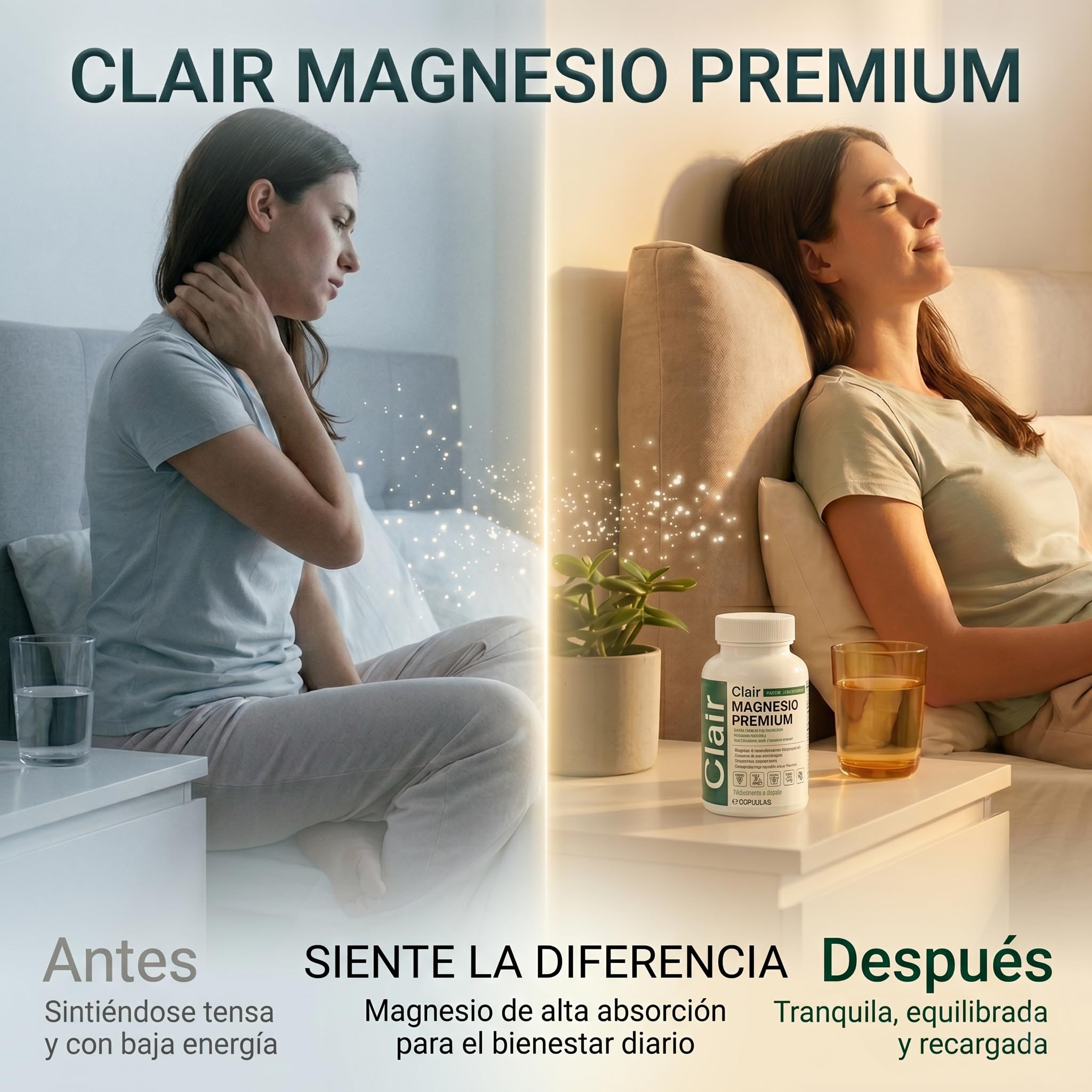 Optifusion Clair en rutina de gimnasio mostrando complemento para recuperación muscular posentrenamiento