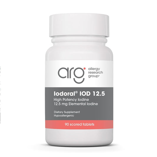 Optimox ARG Iodoral frente del empaque mostrando la dosis y beneficio