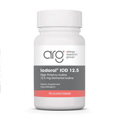 Optimox ARG Iodoral frente del empaque mostrando la dosis y beneficio