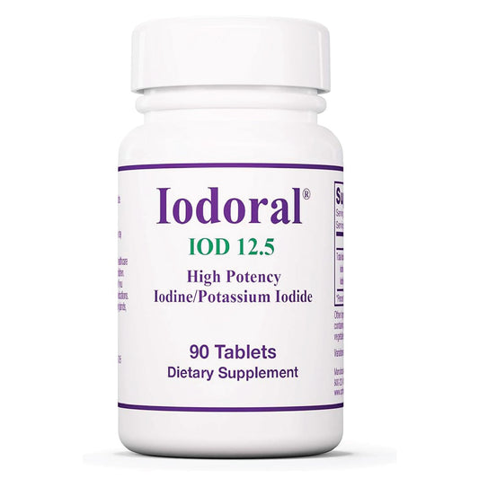 Optimox Iodoral 12.5 mg, tabletas, apoyo potencial a la ingesta diaria de yodo.