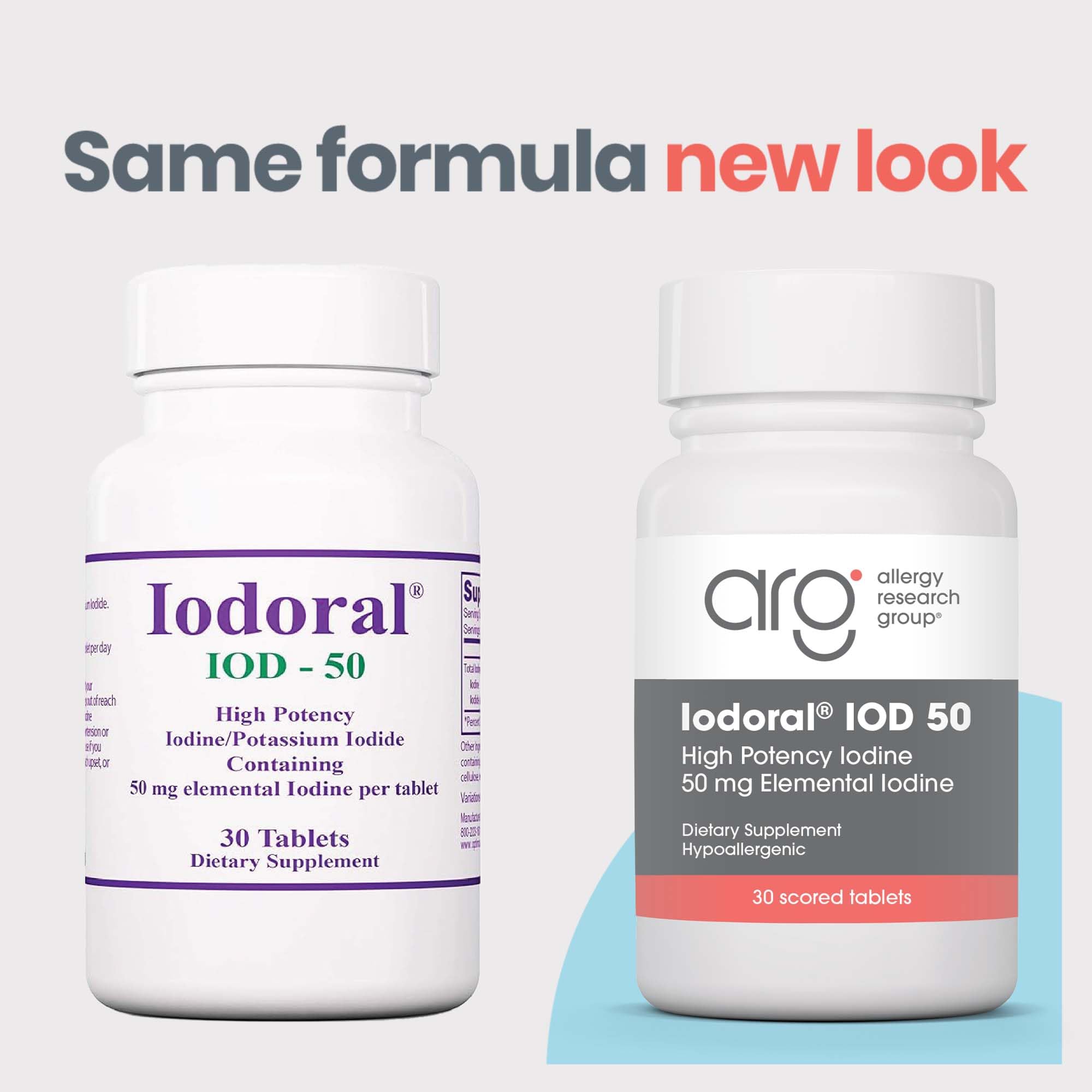Optimox Iodoral 50 mg: caja frontal, referencia de la dosis diaria