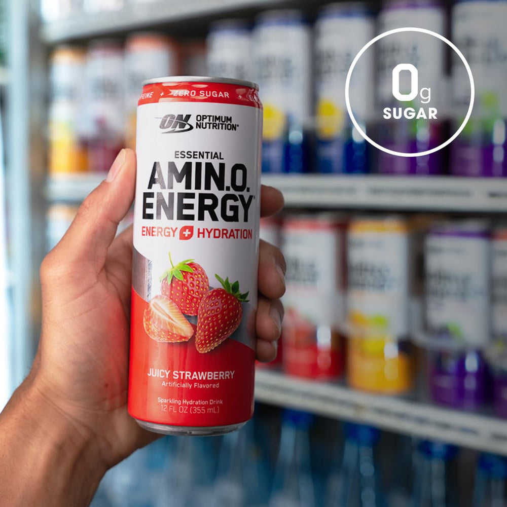 Persona en gimnasio bebiendo Optimum Nutrition para recuperación rápida