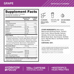 Optimum Nutrition polvo uva textura fina para mejor disolución