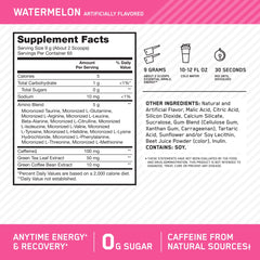 Vaso con mezcla Optimum Nutrition Amino Energy listo para beber y aportar energía