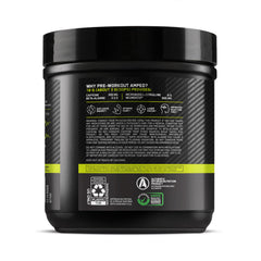 Optimum Nutrition Amped cucharada con polvo mostrando dosis práctica por servicio