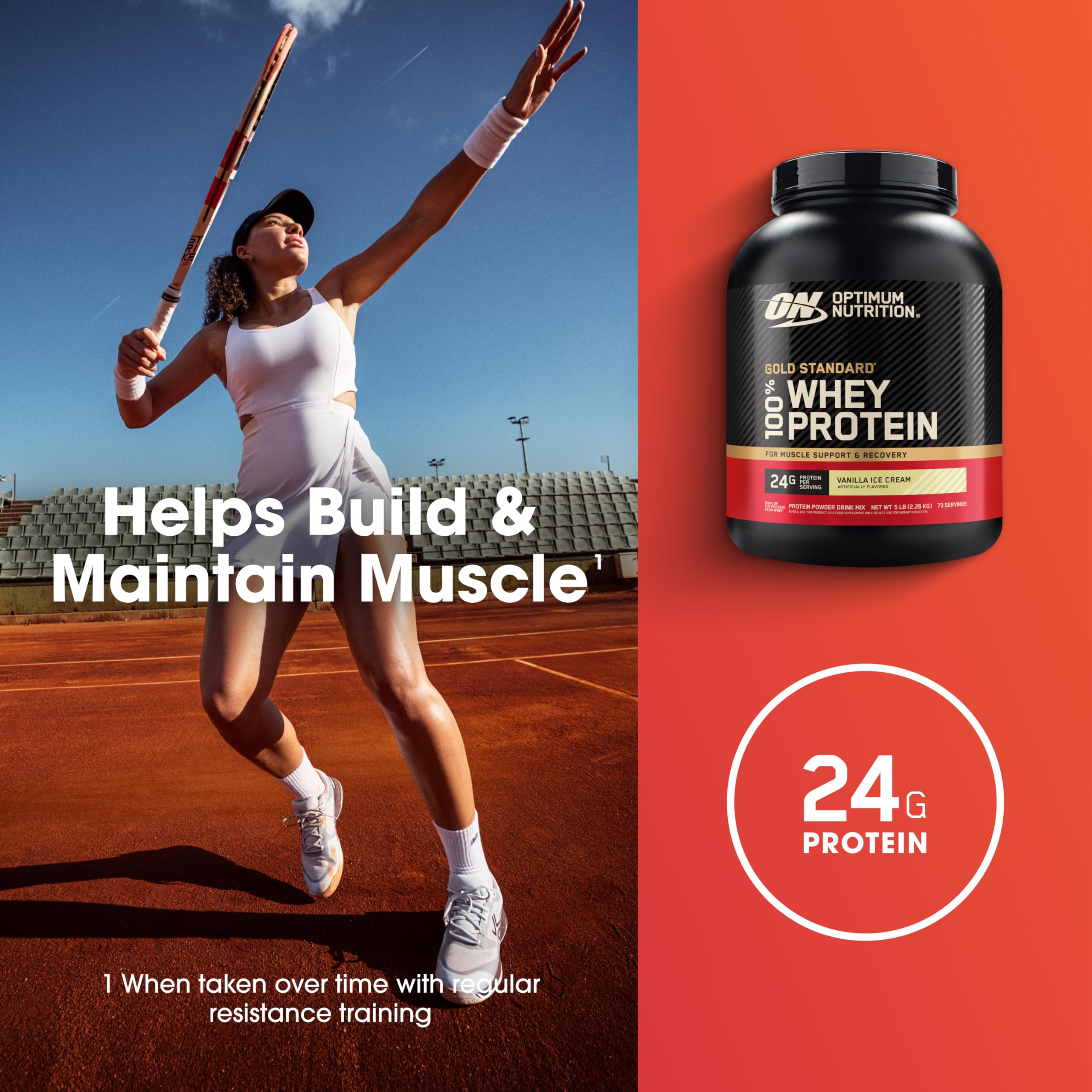 Optimum Nutrition batido de vainilla en vaso listo para consumo post-entreno