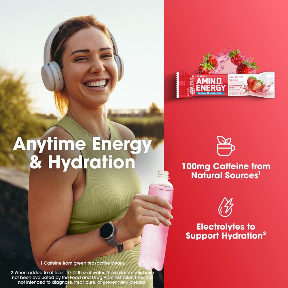 Optimum Nutrition bebida preparada en botella, hidratación y energía al instante