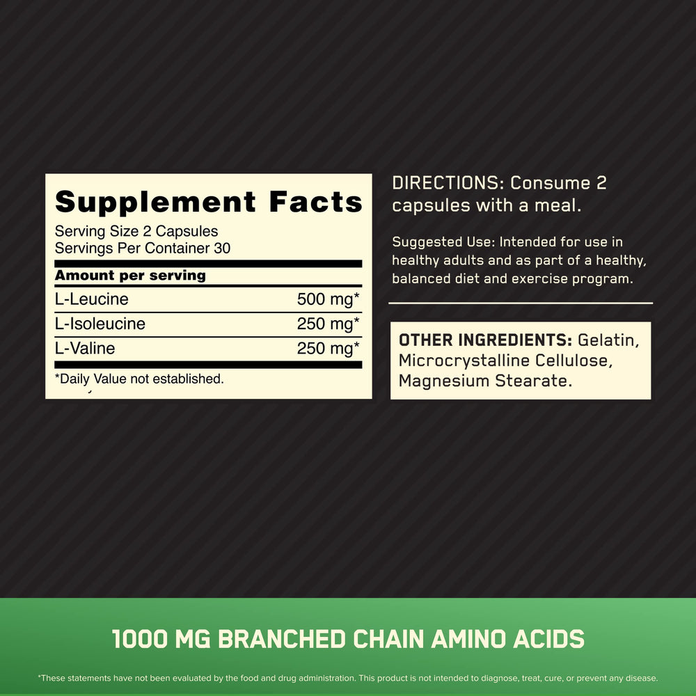 Optimum Nutrition cápsulas en mano para facilitar la ingesta rápida