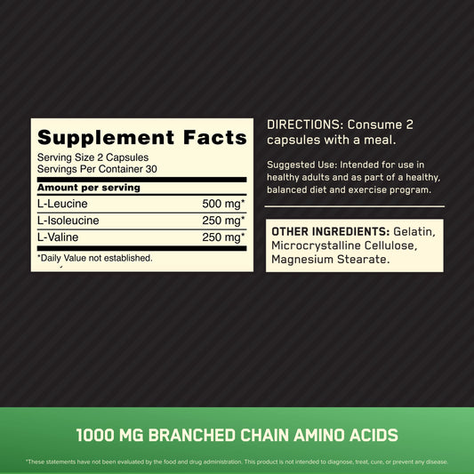 Optimum Nutrition cápsulas en mano para facilitar la ingesta rápida