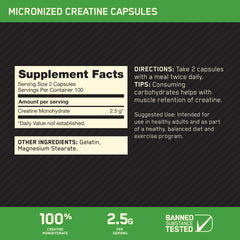 Optimum Nutrition cápsulas en mano para una toma rápida y conveniente