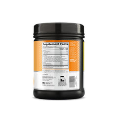 Optimum Nutrition envase junto a mano, tamaño práctico para casa o gym