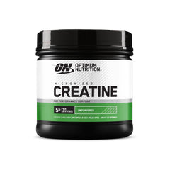 Optimum Nutrition frasco frontal mostrando etiqueta y cantidad, conveniencia de 135 servicios