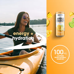 Optimum Nutrition lata abierta destacando diseño fácil de beber