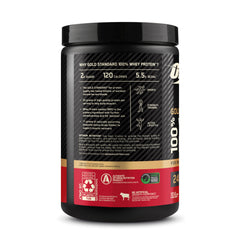 Optimum Nutrition producto en gimnasio transmitiendo uso práctico antes o después