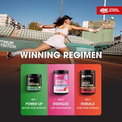Optimum Nutrition lifestyle exterior tras entrenamiento para hidratación rápida