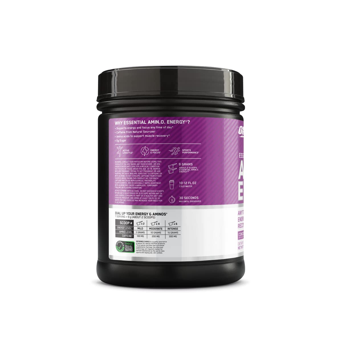 Optimum Nutrition producto en gimnasio transmitiendo enfoque y rendimiento